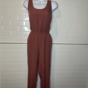 Forever 21 Terracotta Sleeveless Jumpsuit